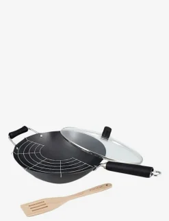 Ken Hom WOK Set EXCELLENCE 3-PACK - Wokpannor BLACK Discount