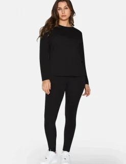 URBAN QUEST Women Bamboo Long Leggings - Leggings & Tights BLACK Hot