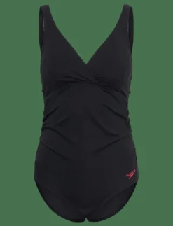 Speedo Womens V Neck Maternity U Back - Baddräkter BLACK Online