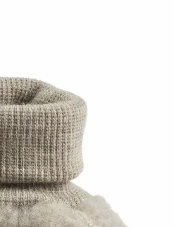 Wheat Wool Fleece Booties Lei - Inneskor KHAKI MELANGE Hot