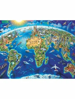 World Landmarks Map 200p - Klassiska pussel|Ravensburger Online