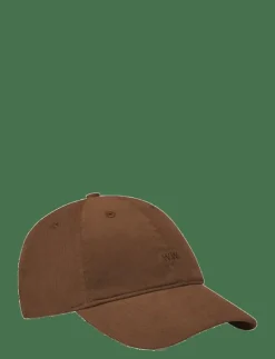 WOOD WOOD WWLow profile corduroy cap - Kepsar BROWN