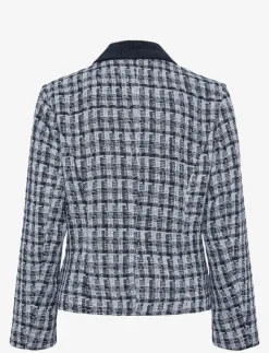 YAS BUCANA LS SHORT JACKET - Bouclés NAVY BLAZER Clearance