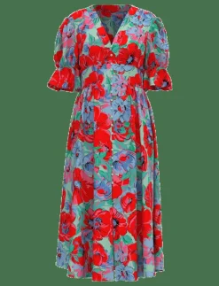 YAS FARRON 2/4 MIDI DRESS S. - SHOW - Midiklänningar CHERRY TOMATO Sale