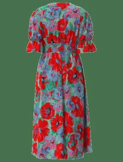YAS FARRON 2/4 MIDI DRESS S. - SHOW - Midiklänningar CHERRY TOMATO Sale