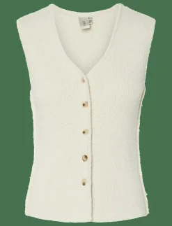 GALLY SL KNIT VEST S. - Stickade västar|YAS Hot