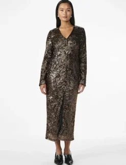 PIO LS SEQUIN LONG DRESS - SHOW - Midiklänningar|YAS Hot