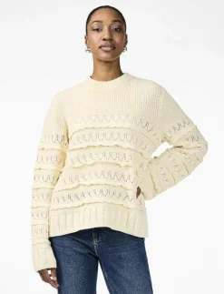 TIMU LS KNIT PULLOVER - Stickat|YAS Discount