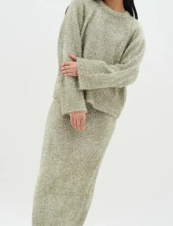 InWear YelenaIW Skirt - Stickad kjol SILVER New