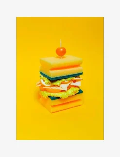 Supermercat Yellow sponge - Fotokonst MULTI-COLORED Best