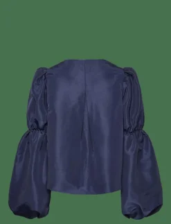 Zoey double pouf sleeve blouse - Långärmade blusar|Malina New