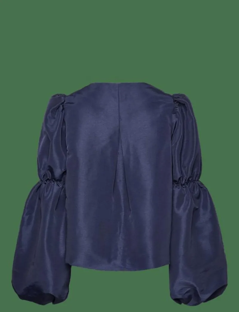 Zoey double pouf sleeve blouse - Långärmade blusar|Malina New